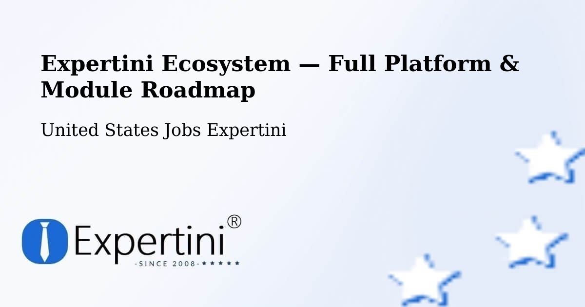 Expertini Ecosystem — Full Platform & Module Roadmap – Newberg
